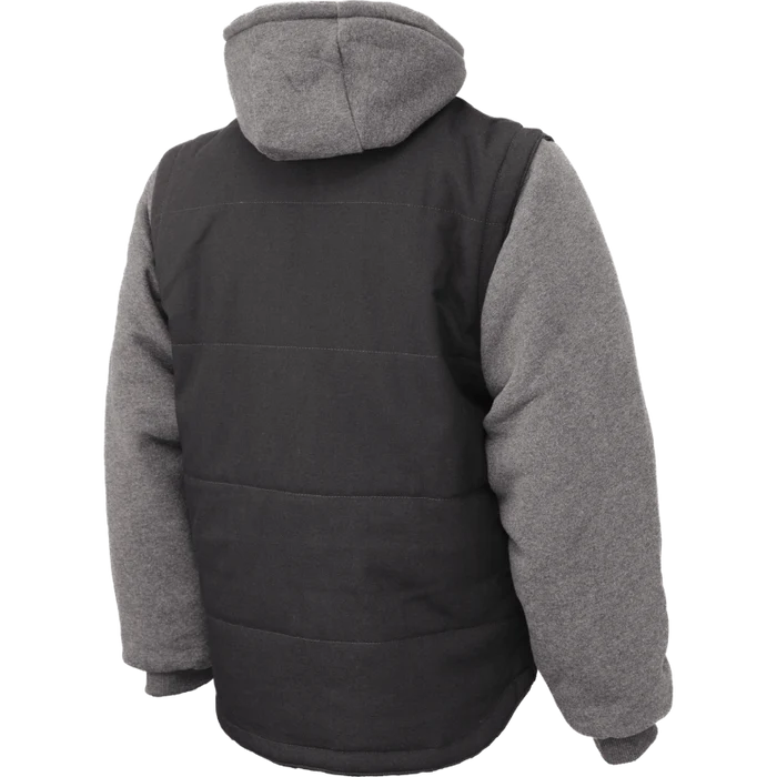 Tough Duck Zip-Off Sleeve Jacket with Detachable Hoodie - I8A2