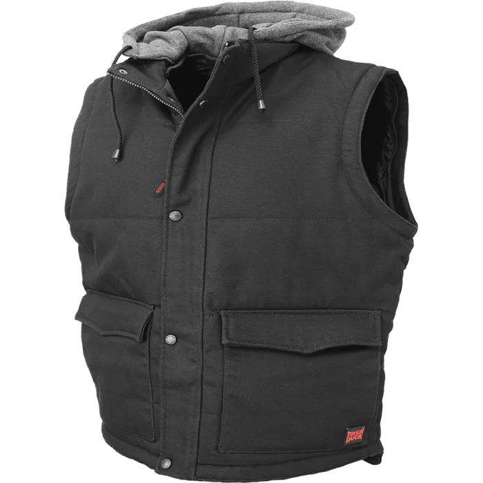 Tough Duck Zip-Off Sleeve Jacket with Detachable Hoodie - I8A2