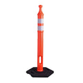 Traffix Devices 42" Tall Grabber Tube II Delineator Post - 18 Lbs Base - Orange