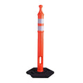 Traffix Devices 42" Tall Grabber Tube II Delineator Post - 8 Lbs Base - Orange