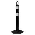 Traffix Devices 42" Tall Looper Tube Delineator Post - 12 Lbs Base - Black
