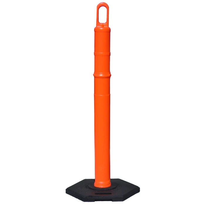 Traffix Devices 42" Tall Looper Tube Delineator Post - 8 Lbs Base - Orange