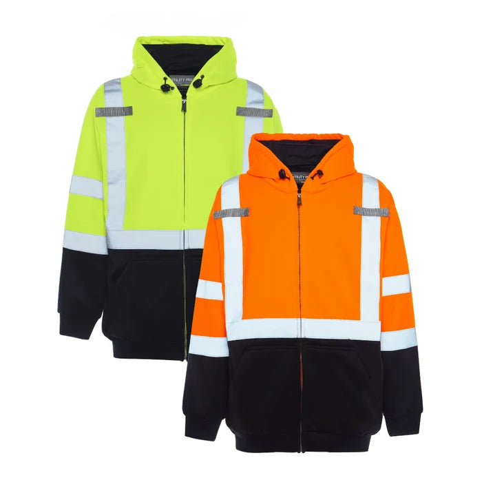 utility-pro-hivis-soft-shell-full-zip-yellow-orange-class-3-hoodie-uhv425