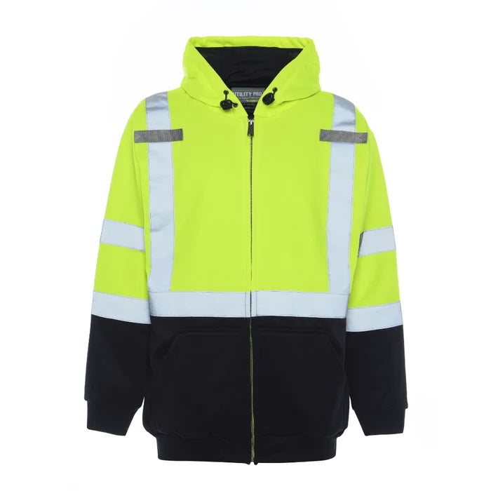 utility-pro-hivis-soft-shell-full-zip-yellow-orange-class-3-hoodie-uhv425