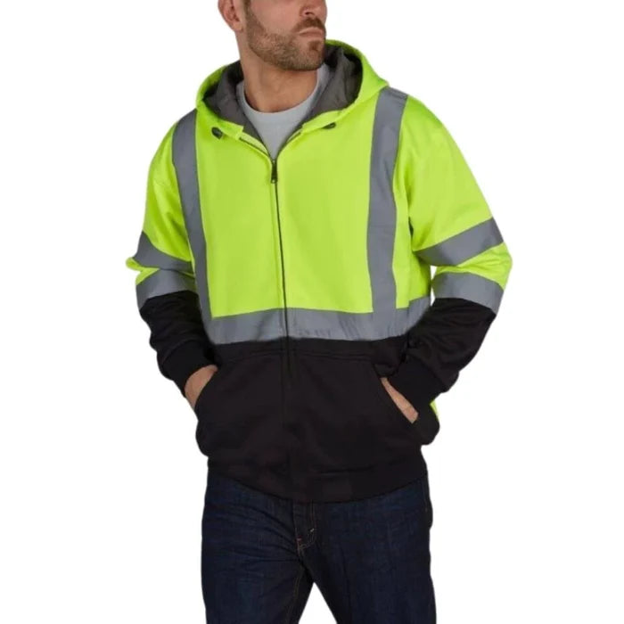 utility-pro-hivis-soft-shell-full-zip-yellow-orange-class-3-hoodie-uhv425