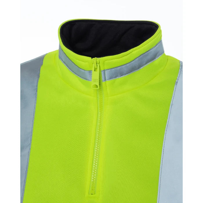 utility-pro-hivis-womens-dual-tone-yellow-black-zip-long-sleeve-soft-shell-uhv667