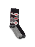 Product Image of Argyle Cotton Blend Sock-Black Multi