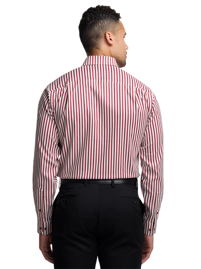 Alternate Image of Comfort Stretch Non-iron Heart Dress Shirt With Contrast Trim-4
