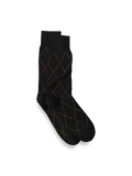 Product Image of Windowpane Cotton Blend Sock-Black Multi