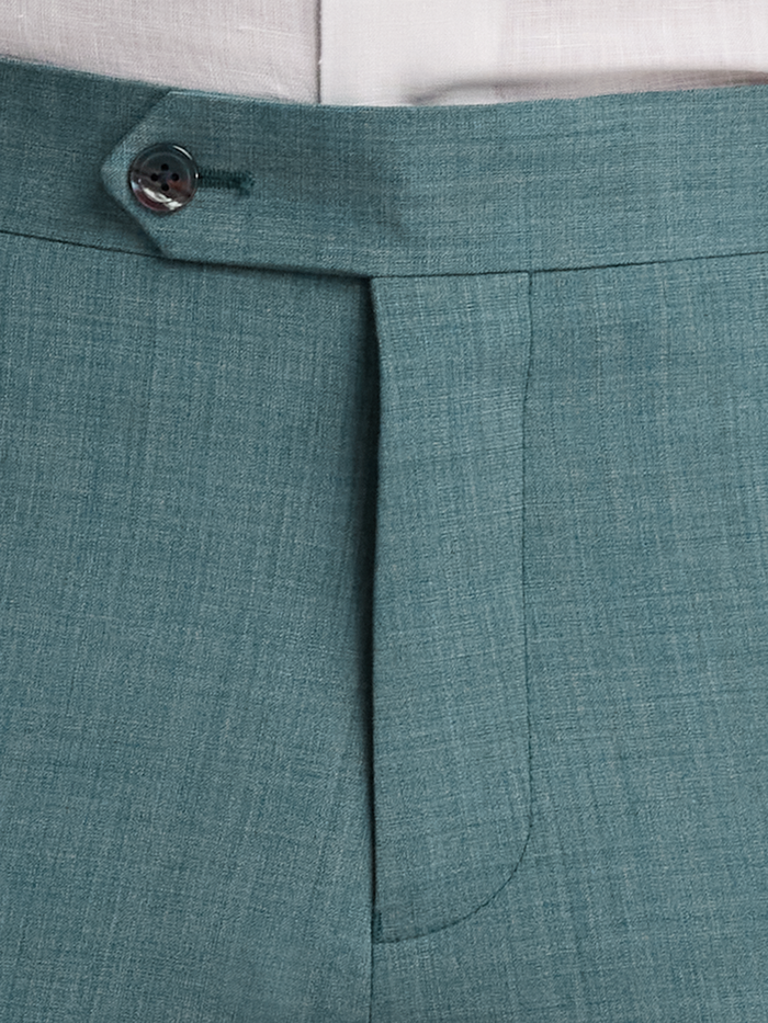 Alternate Image of Wool Bengaline Suit Pants-4#model_flat front