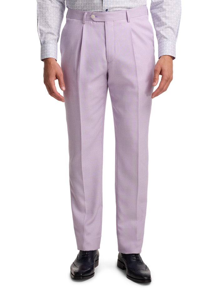Alternate Image of Wool Blend Houndstooth Single Pleat Suit Pant-1
