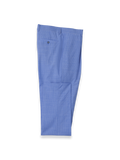 Product Image of Wool Blend Pindstripe Single Pleat Suit Pant-Blue