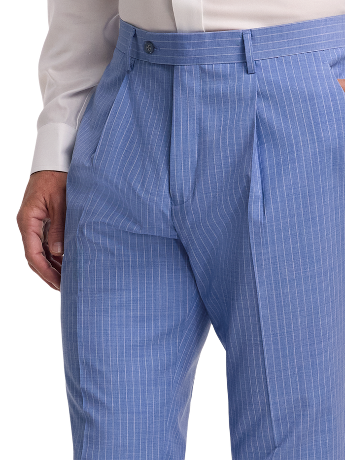 Alternate Image of Wool Blend Pindstripe Single Pleat Suit Pant-2