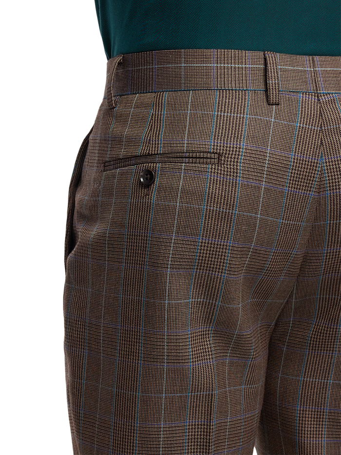 Alternate Image of Wool Blend Plaid Single Pleat Suit Pants-3