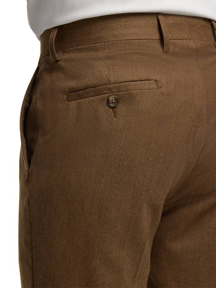 Alternate Image of Wool Flannel Solid Pants-3#model_flat front