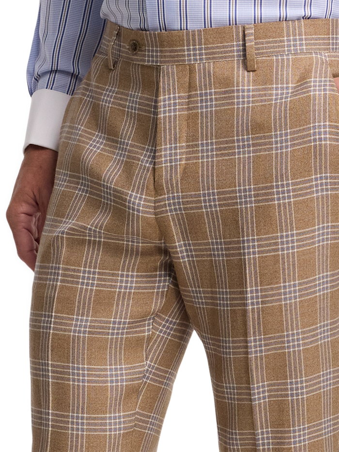 Alternate Image of Wool Plaid Flat Front Suit Pant-2