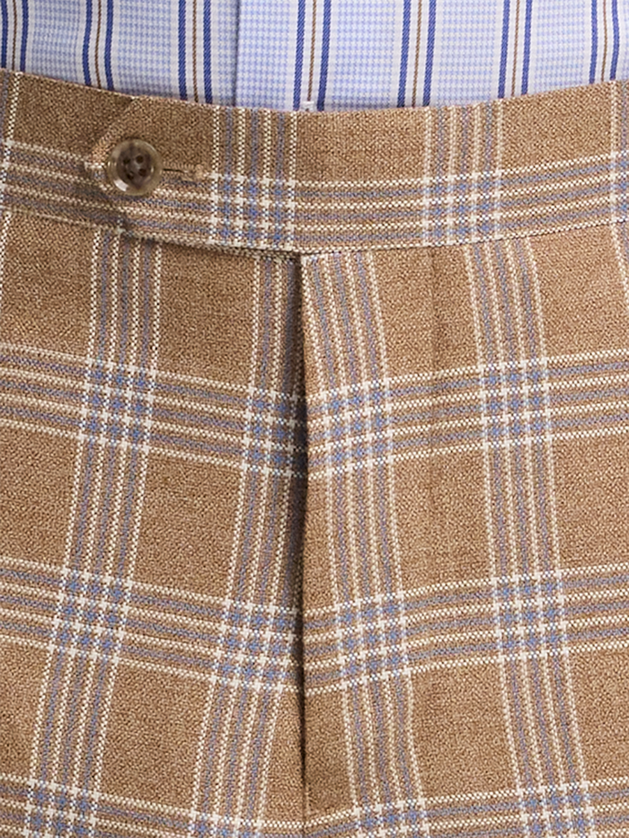 Alternate Image of Wool Plaid Flat Front Suit Pant-3