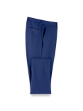 Product Image of Wool Solid Flat Front Suit Pants-Blue