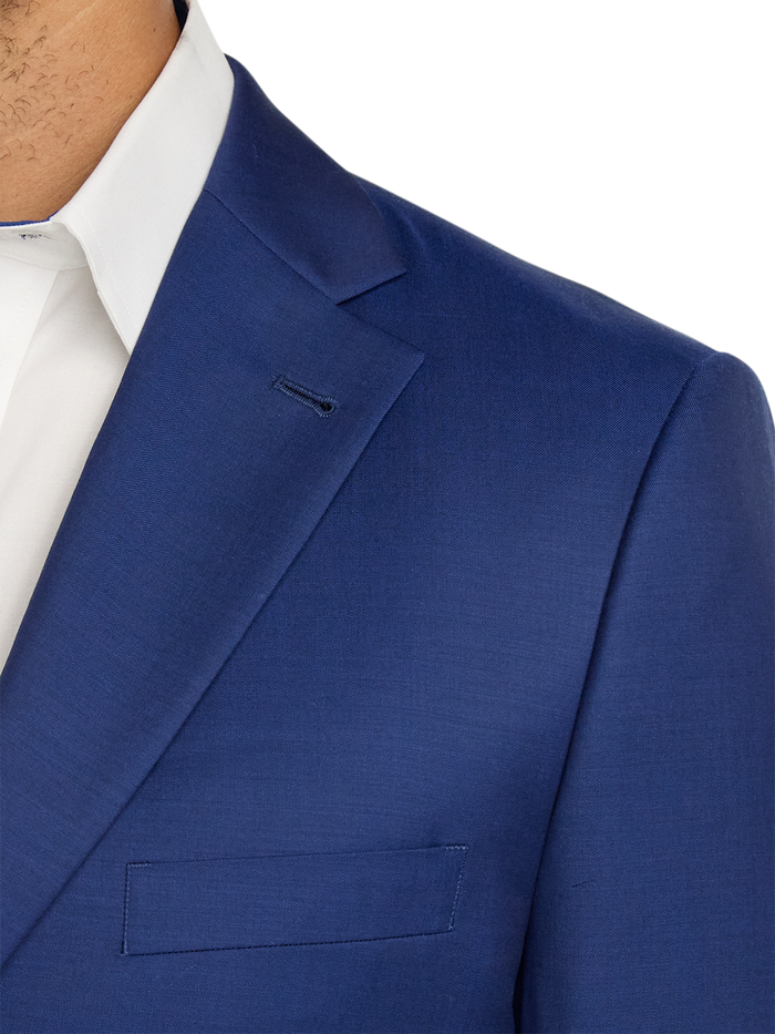 Alternate Image of Wool Solid Single Breasted Notch Lapel Suit Jacket-5