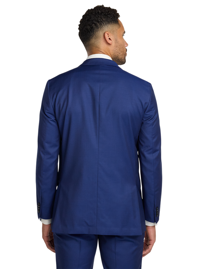 Alternate Image of Wool Solid Single Breasted Notch Lapel Suit Jacket-6