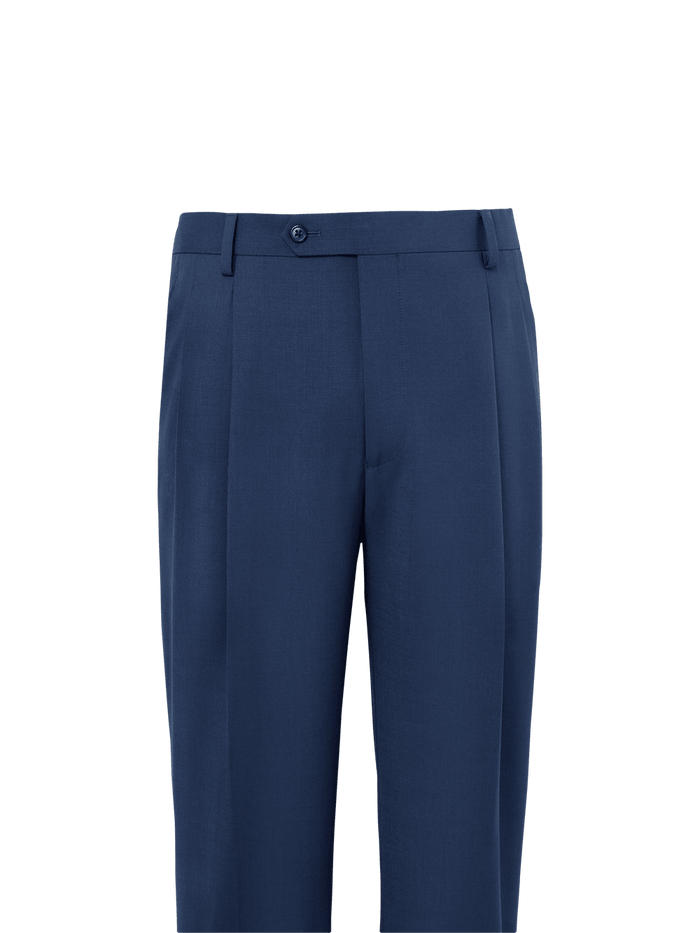 Alternate Image of Wool Stretch Bengaline Pleated Suit Pants-1