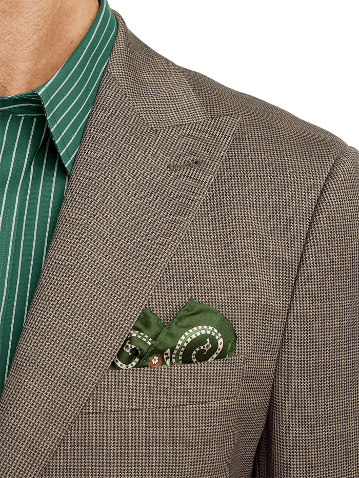 Alternate Image of Wool Stretch Micro Check Peak Lapel Suit Jacket-5